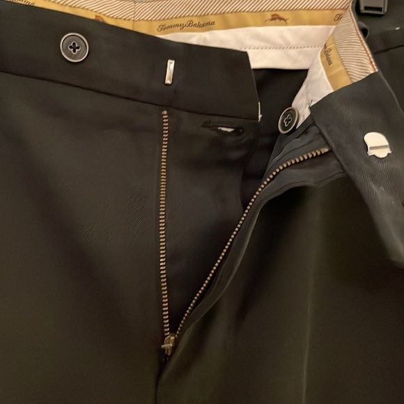 Tommy Bahama Men's Black Silk Cotton Blend‎ Dress Pants, size 34 x32 - Picture 3 of 5
